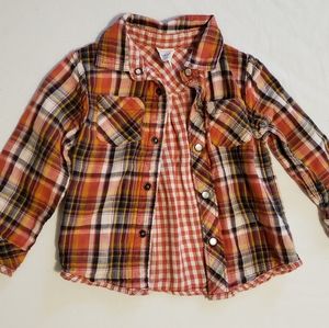 2T OshKosh Plaid Shirt